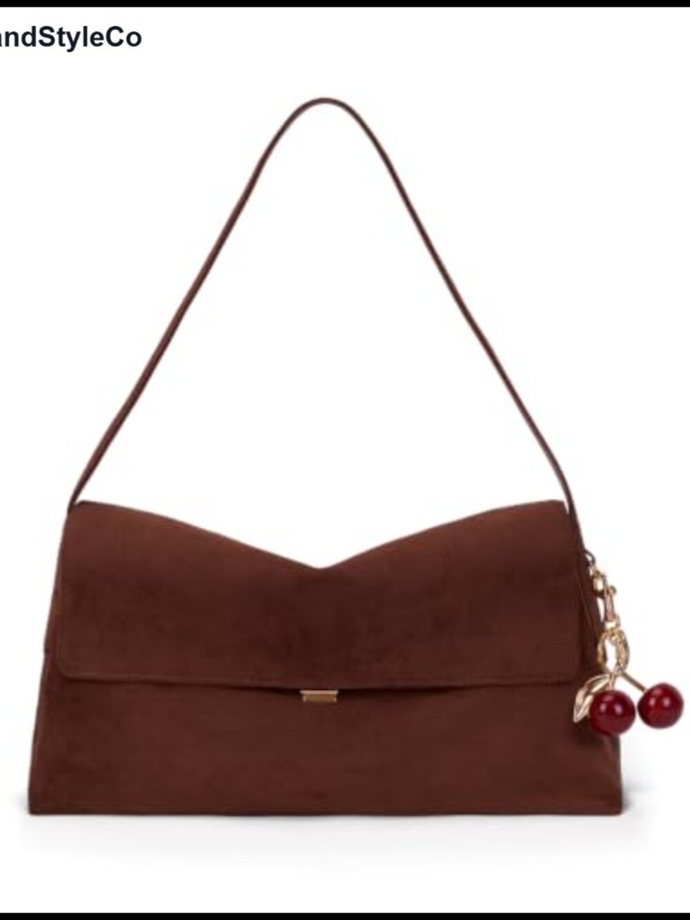 Faux Suede Hobo Bag Shoulder Purse Slouchy Tote